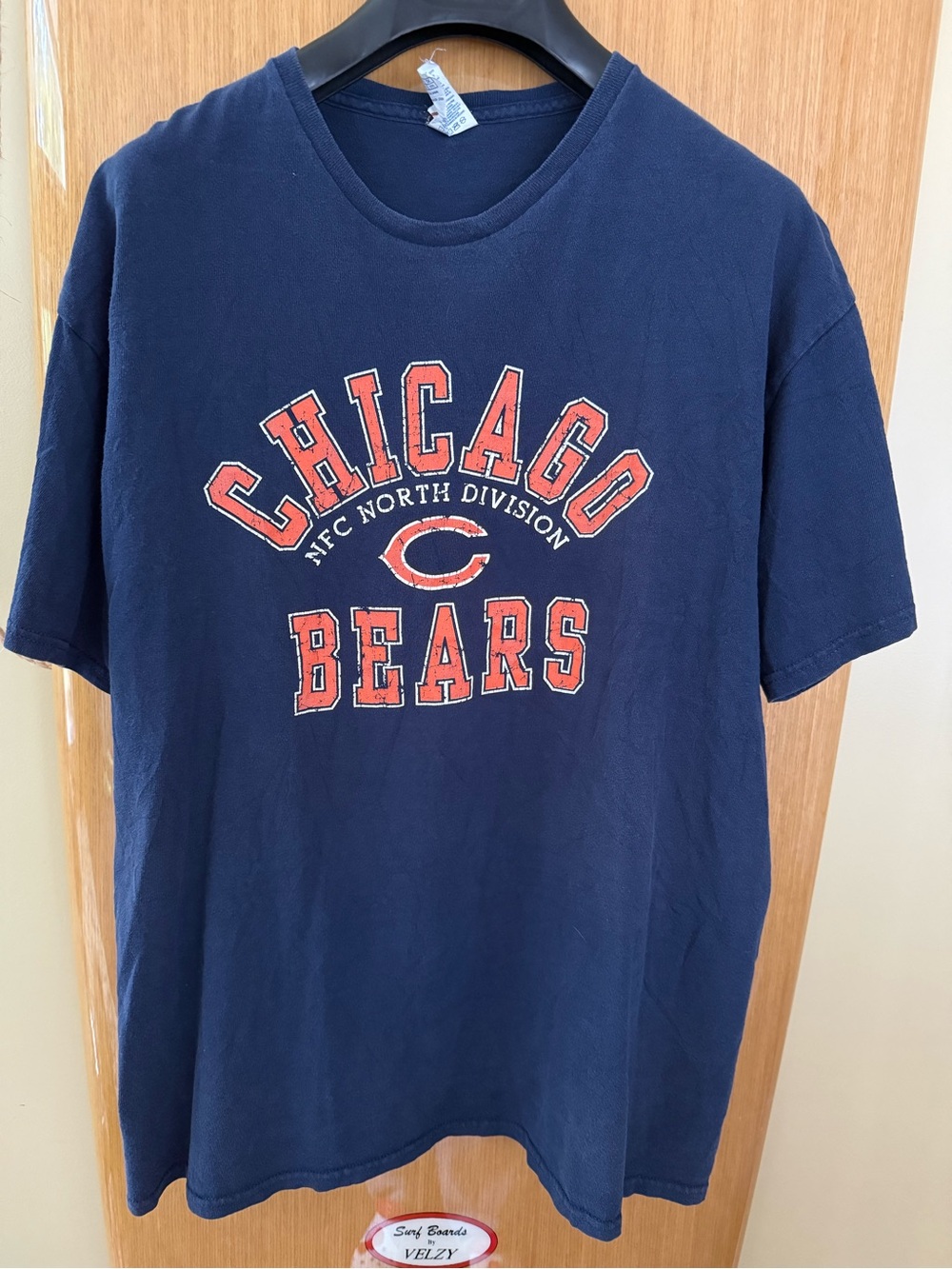 Navy Chicago Bears Graphic Tee